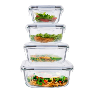 Sada sklenených nádob na potraviny Fresh Altom LunchBox Set 4 ks